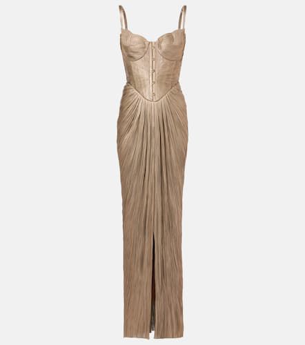 Noemie gathered silk corset gown - Maria Lucia Hohan - Modalova