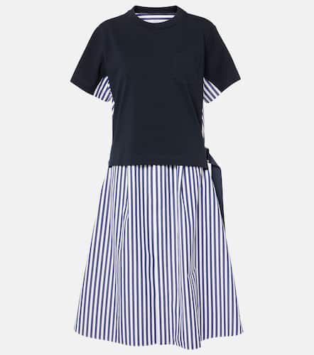 Sacai Striped cotton shirt dress - Sacai - Modalova