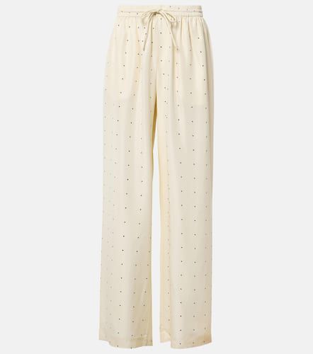 RÃ³he Polka-dot silk wide-leg pants - Rohe - Modalova