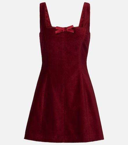 Vestido corto Brooke de terciopelo de algodón - Markarian - Modalova