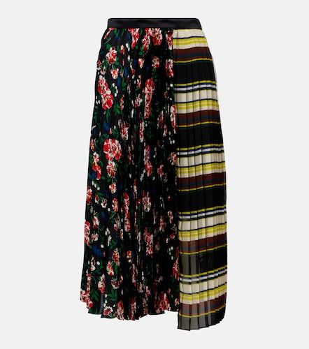 Sacai Falda midi plisada estampada - Sacai - Modalova