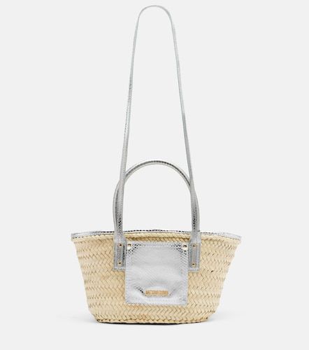 Soli Small croc-effect raffia basket bag - Jacquemus - Modalova