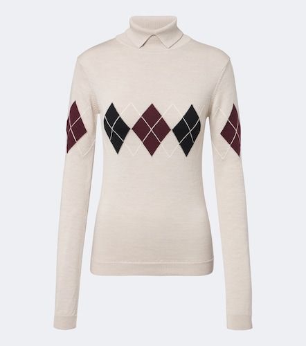 Mugler Argyle virgin wool sweater - Mugler - Modalova