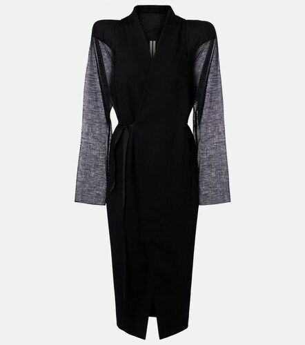 Rick Owens Cyclops wool wrap coat - Rick Owens - Modalova