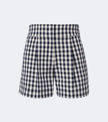 Shorts Haina in cotone a quadri plissé - Veronica Beard - Modalova