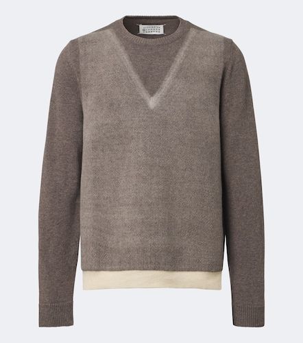Bedruckter Pullover aus Schurwolle - Maison Margiela - Modalova