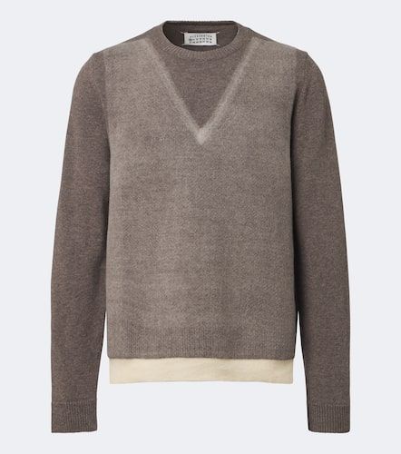 Printed virgin wool sweater - Maison Margiela - Modalova