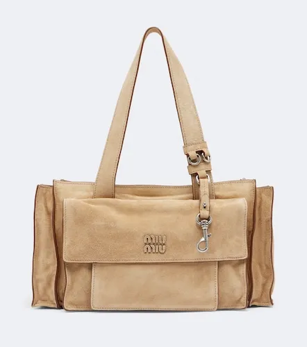 Utilitaire suede shoulder bag - Miu Miu - Modalova
