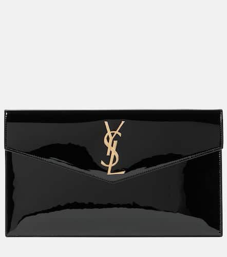 Uptown patent leather clutch - Saint Laurent - Modalova