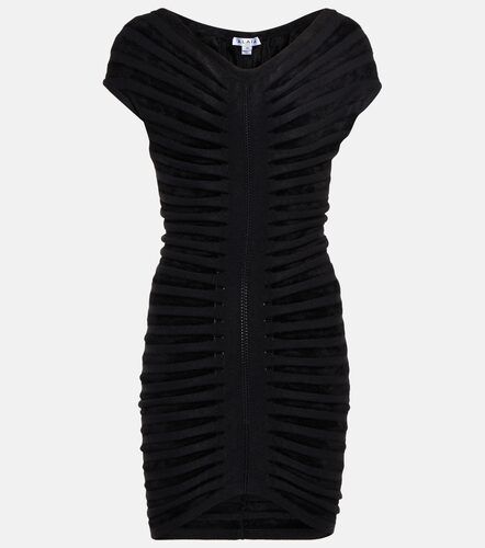Knitted off-shoulder minidress - Alaia - Modalova