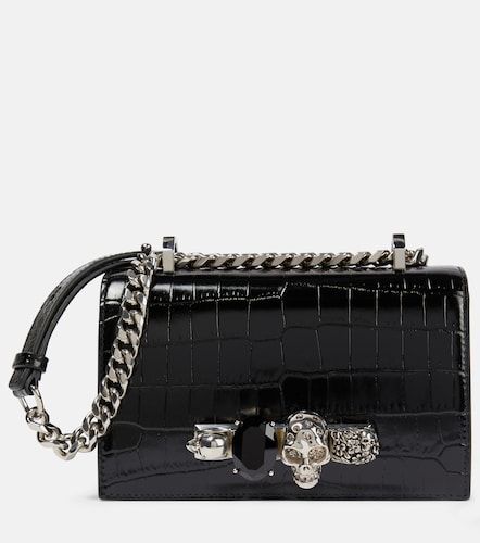Jewelled Satchel leather shoulder bag - McQueen - Modalova