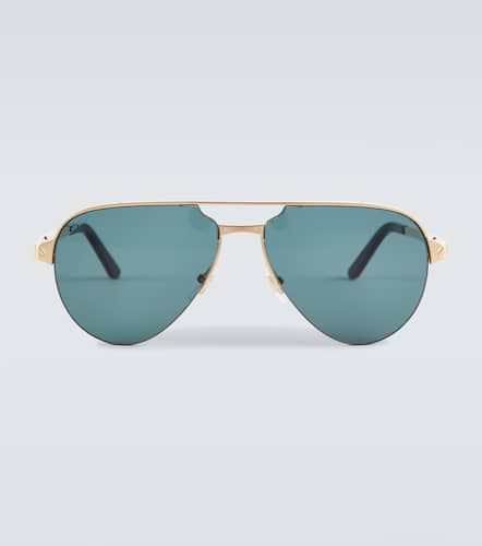 Santos de Cartier aviator sunglasses - Cartier Eyewear Collection - Modalova