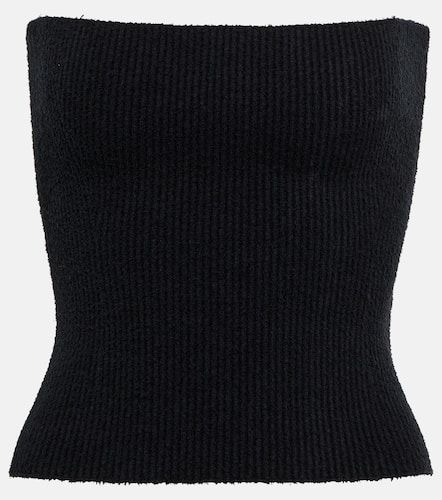 Strapless ribbed cotton top - Wardrobe.NYC - Modalova