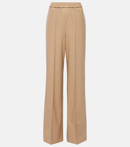 High-rise faux leather wide-leg pants - Wolford - Modalova