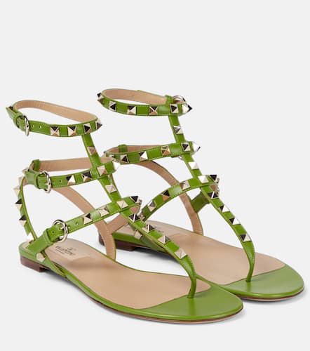 Rockstud leather sandals - Valentino Garavani - Modalova