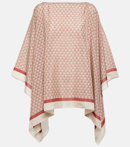 Embellished printed silk top - Brunello Cucinelli - Modalova