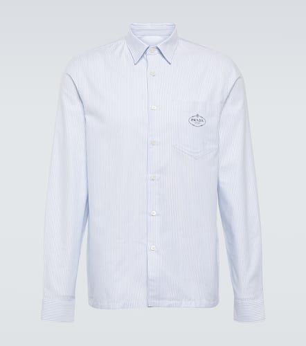 Prada Striped cotton poplin shirt - Prada - Modalova