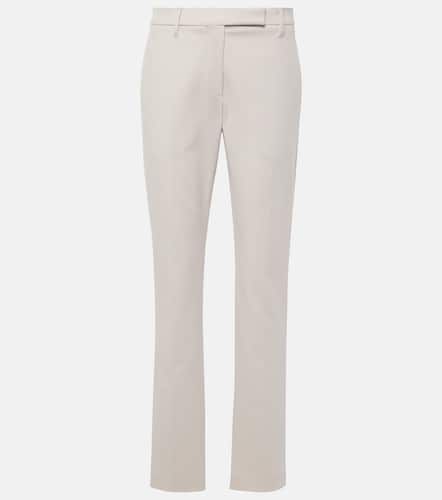 Cotton-blend slim pants - Brunello Cucinelli - Modalova