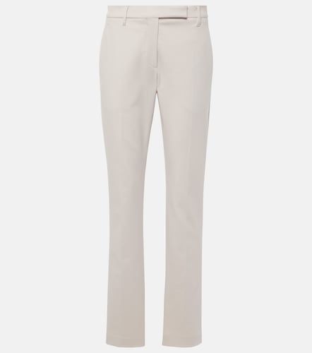 Pantaloni slim in misto cotone - Brunello Cucinelli - Modalova