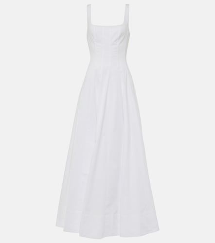 Vestido largo Wells de popelín de algodón - Staud - Modalova