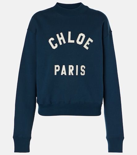 Chloé Sudadera de algodón con logo - Chloe - Modalova