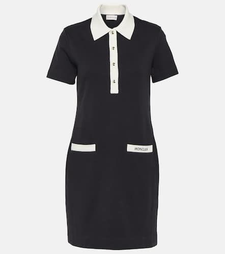 Logo cotton-blend shirt dress - Moncler - Modalova