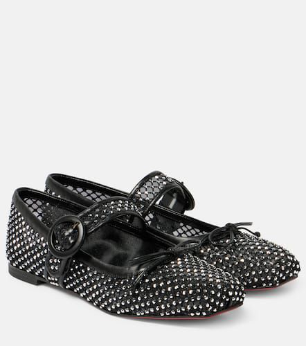 Mamastrapitina embellished mesh ballet flats - Christian Louboutin - Modalova