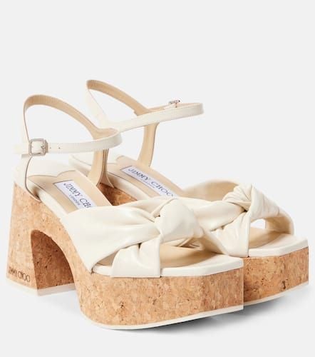 Heloise 95 leather platform sandals - Jimmy Choo - Modalova