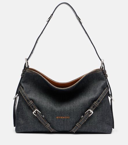 Borsa a spalla Voyou Medium in denim - Givenchy - Modalova
