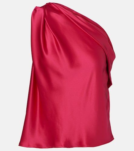 One-shoulder draped silk satin top - The Sei - Modalova