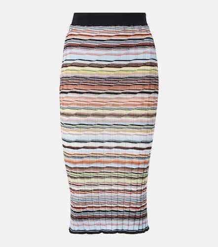 Striped cotton-blend midi skirt - Missoni - Modalova