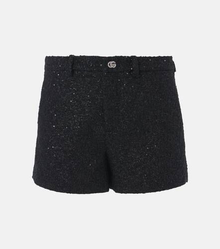 Shorts Double G in tweed con lamé - Gucci - Modalova