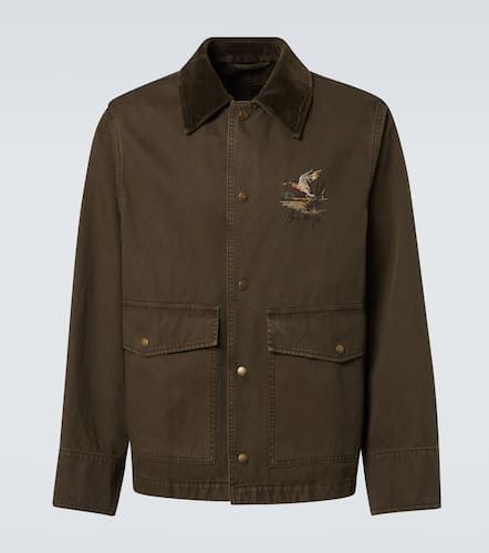 Corduroy-trimmed cotton twill field jacket - Burberry - Modalova