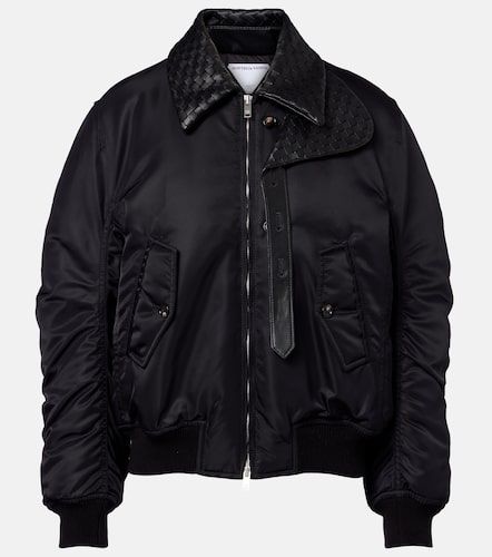 Blouson Intrecciato mit Leder - Bottega Veneta - Modalova