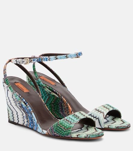 Sandali Julia con lamé e zeppa a zig zag - Missoni - Modalova