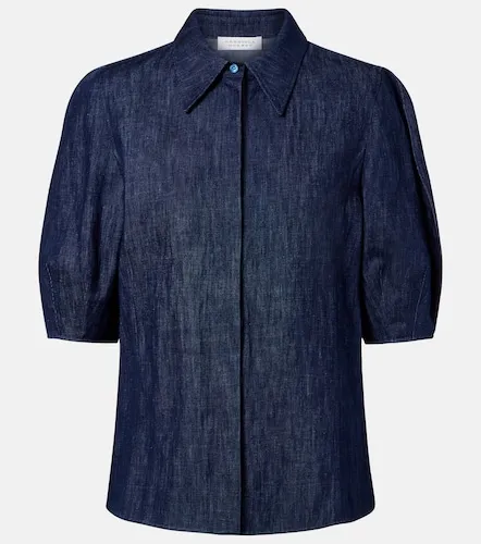 Camicia Sansi in denim di cotone e lino - Gabriela Hearst - Modalova