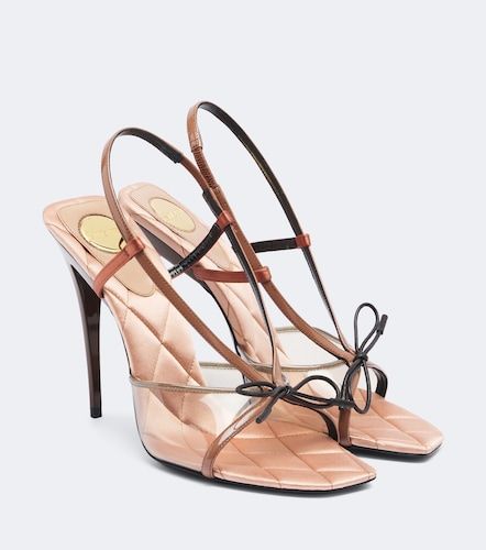 Slingback-Sandalen Jean mit Leder - Saint Laurent - Modalova