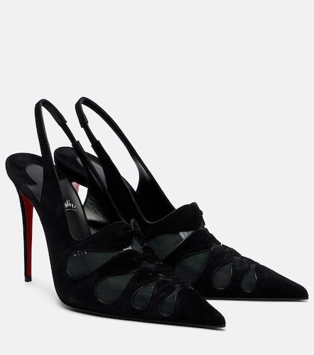 Pumps slingback Circus Max in suede e mesh - Christian Louboutin - Modalova