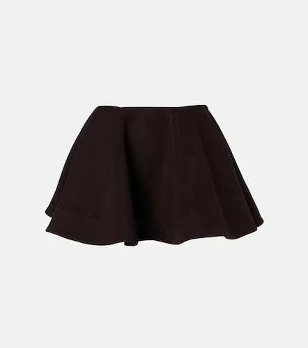 Wool and cashmere-blend miniskirt - Ganni - Modalova