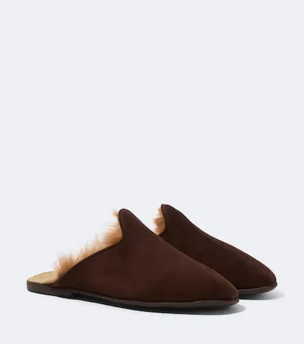 Sabah Shearling-lined suede mules - Sabah - Modalova