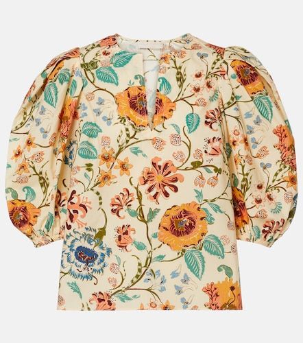 Top Florielle de algodón floral - Ulla Johnson - Modalova