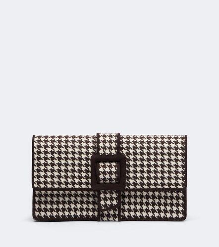 Maycap houndstooth clutch - Manolo Blahnik - Modalova