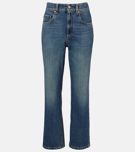 Cropped straight jeans - Brunello Cucinelli - Modalova