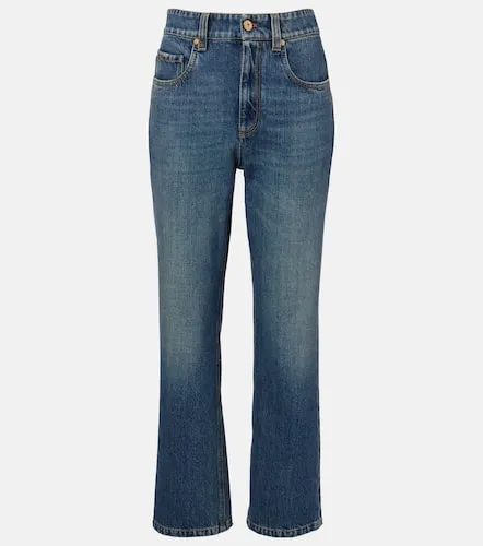 Jeans rectos cropped - Brunello Cucinelli - Modalova