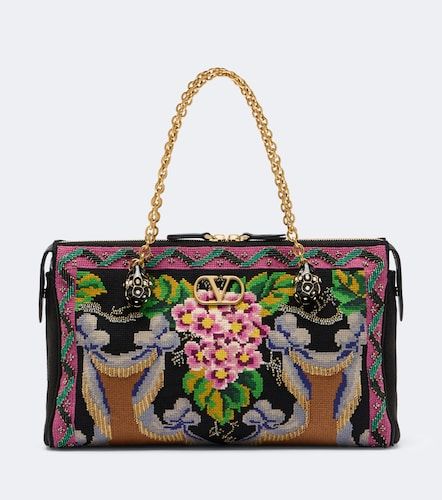 Borsa a spalla Panthea Medium con ricamo - Valentino Garavani - Modalova