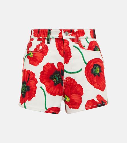 Shorts vaqueros de tiro alto florales - Kenzo - Modalova