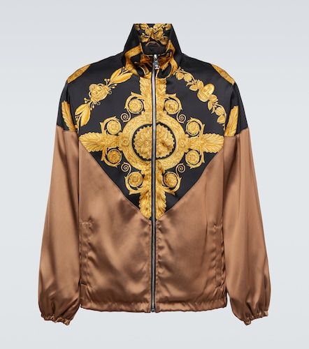 Bomber Maschera Baroque de satén - Versace - Modalova