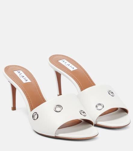 AlaÃ¯a Oeillets embellished leather sandals - Alaia - Modalova