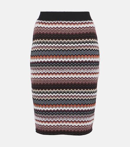 Zig Zag wool-blend pencil skirt - Missoni - Modalova