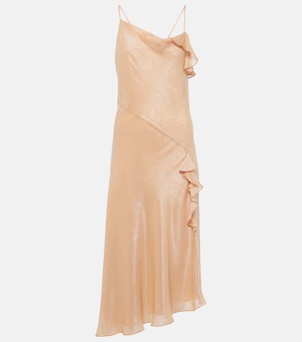 Bias Cami Lurex® twill slip dress - Victoria Beckham - Modalova